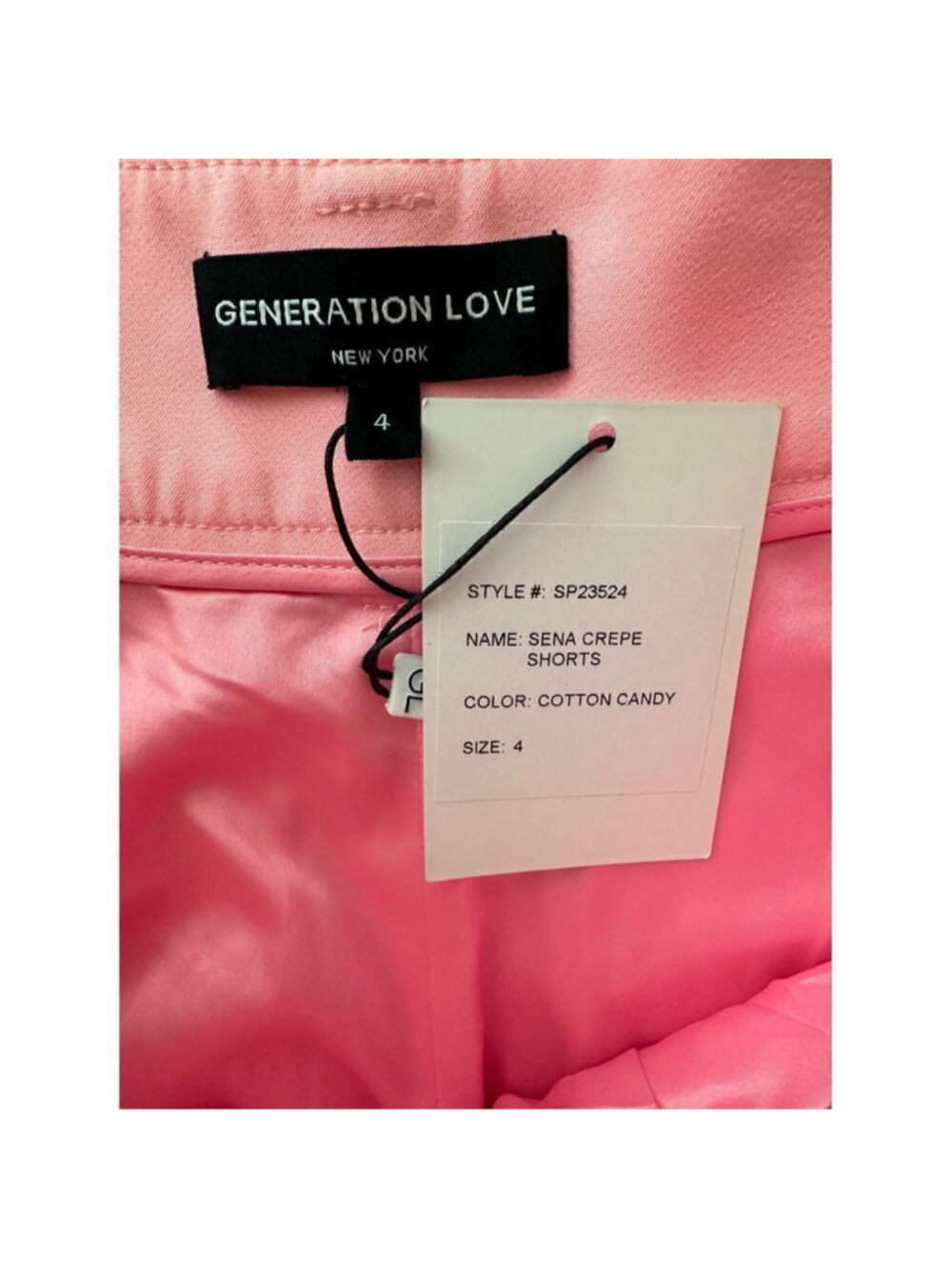 Generation Love Sena Crepe Shorts in Cotton Candy Size 4 - Picture 3 of 4